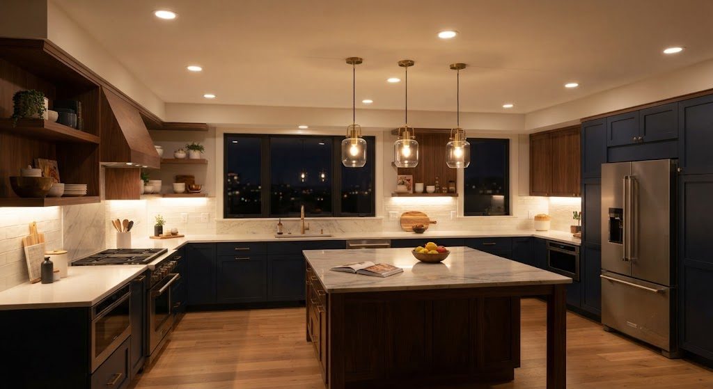 A Lighting Plan for a Kitchen That Actually Works After 8 PM