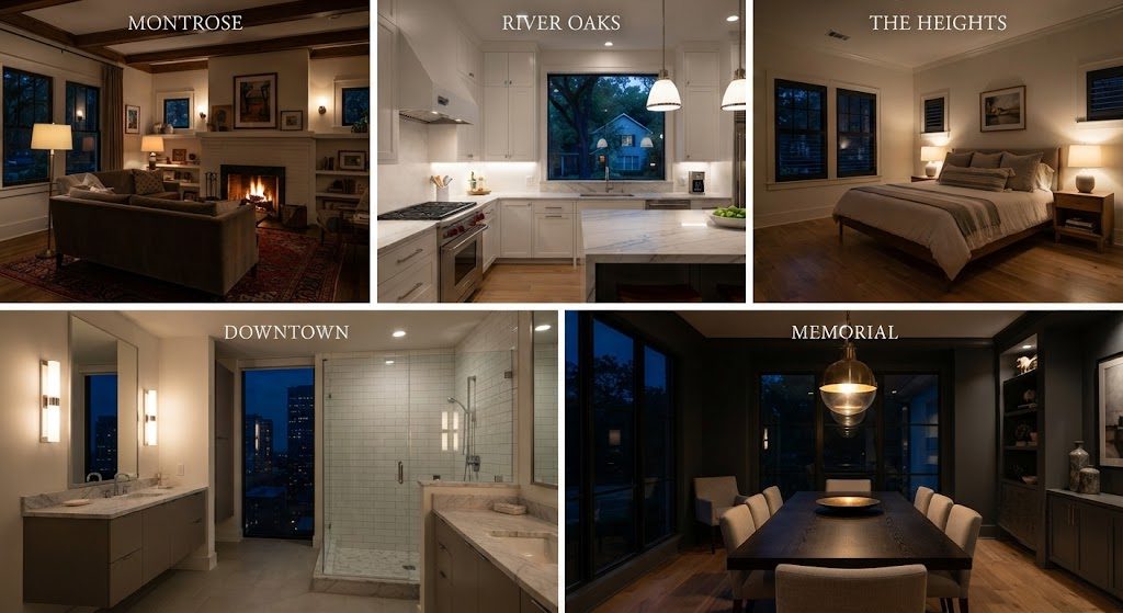 Houston After Dark: Five Rooms That Get Lighting Right