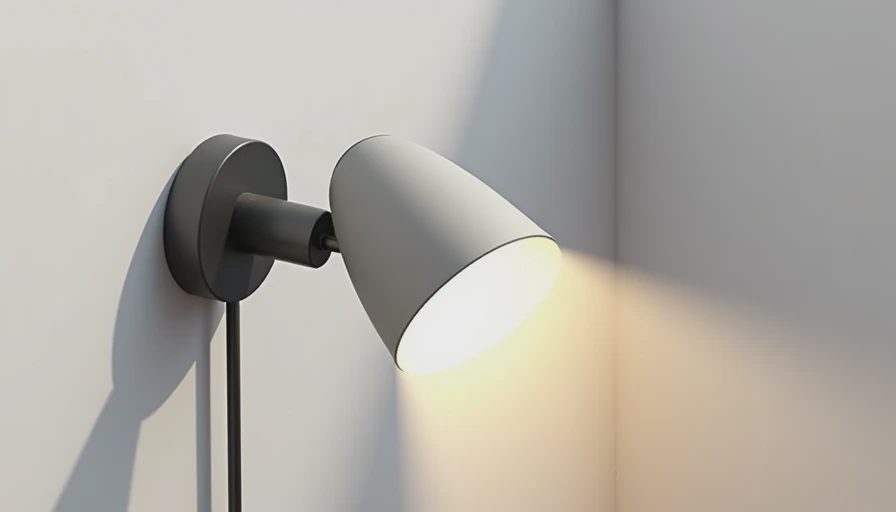 Illustration for plug in wall sconce