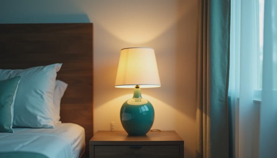Visual context for bedroom lamps