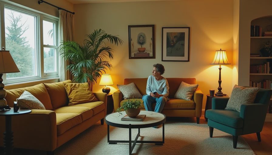 Visual context for living room lamps