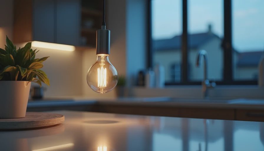Visual context for kitchen lighting