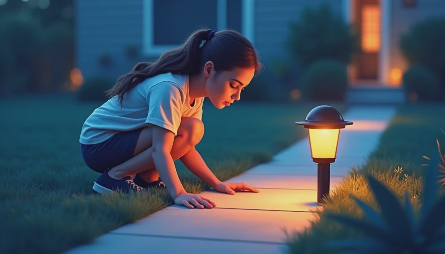 Visual context for landscape lighting