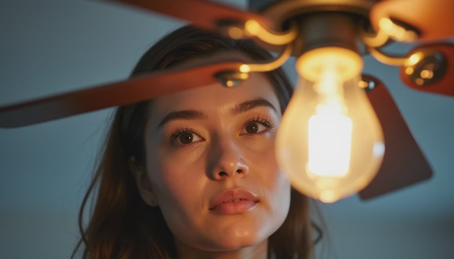 Visual context for dimmable LED bulbs for ceiling fan