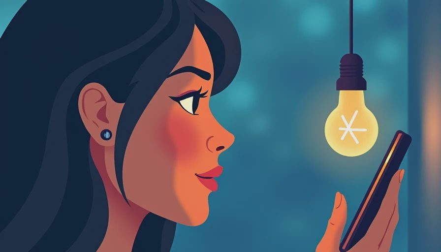 Visual context for smart bulb without hub